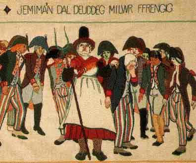 Jemima Nicholas captures the French soldiers