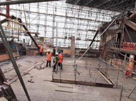 Specialist contractors prepare Palace for revamp work